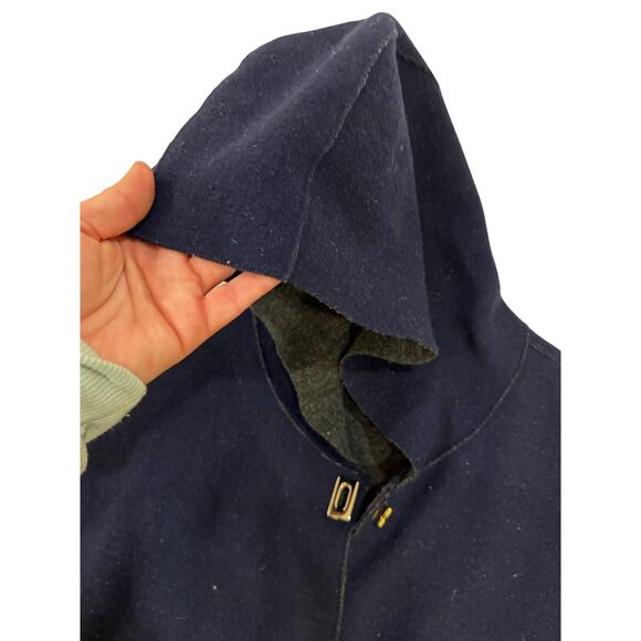 Ralph Lauren 78% wool soft jacket w hood classic gently used winter sz MP - Picture 4 of 12